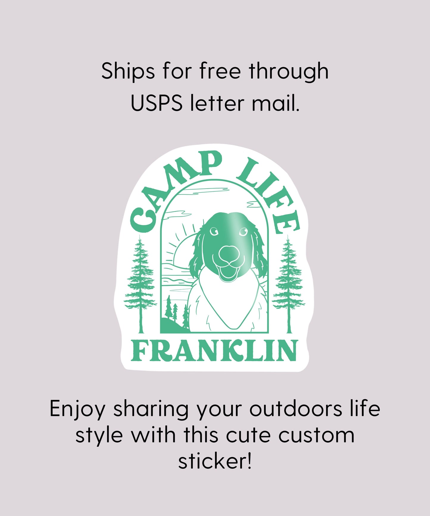 Camp Life Custom Stickers