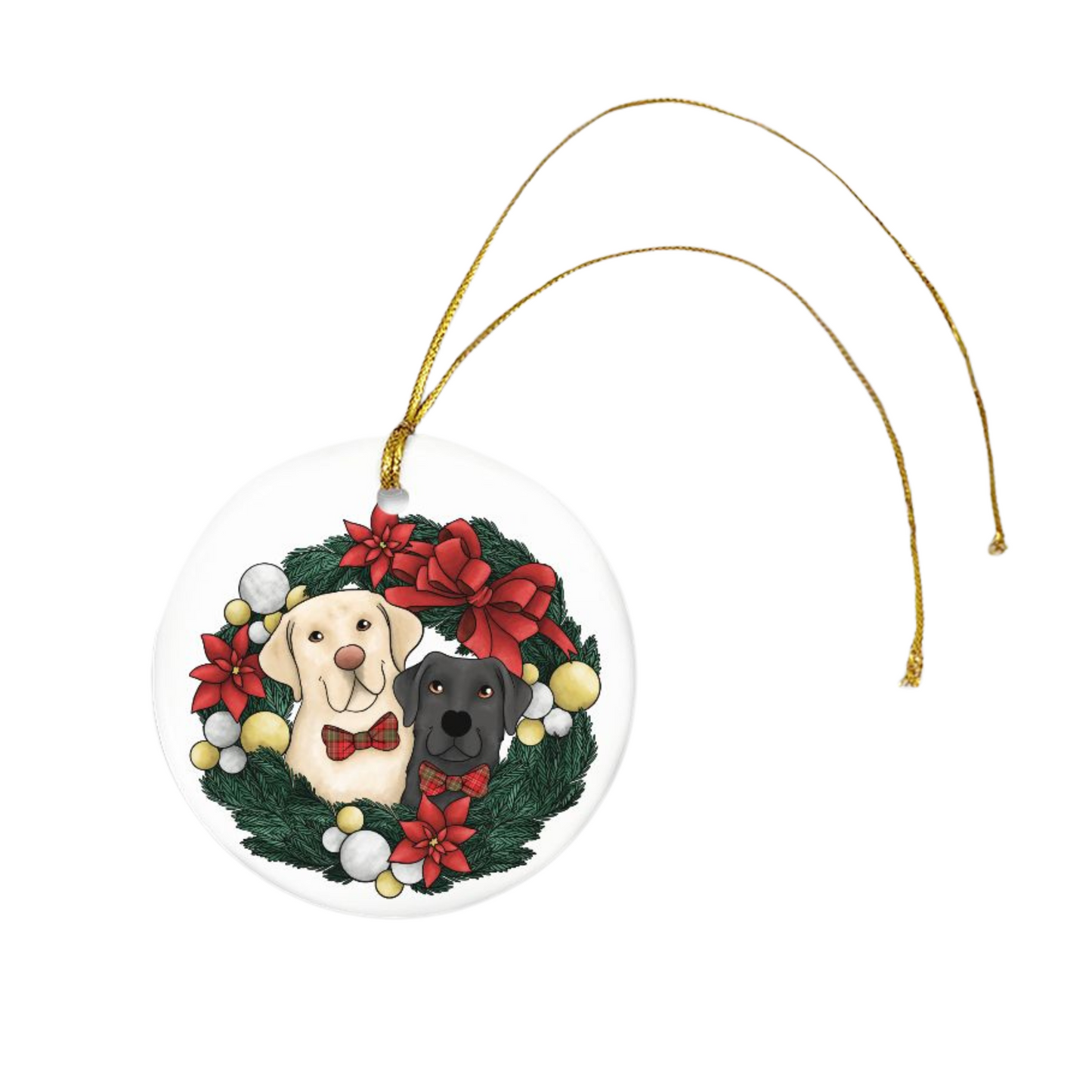 (Pre-Made Design) Printed Ceramic Ornament