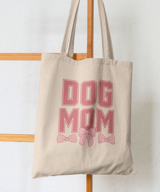 Coquette Pink Dog Mom Grocery Bag