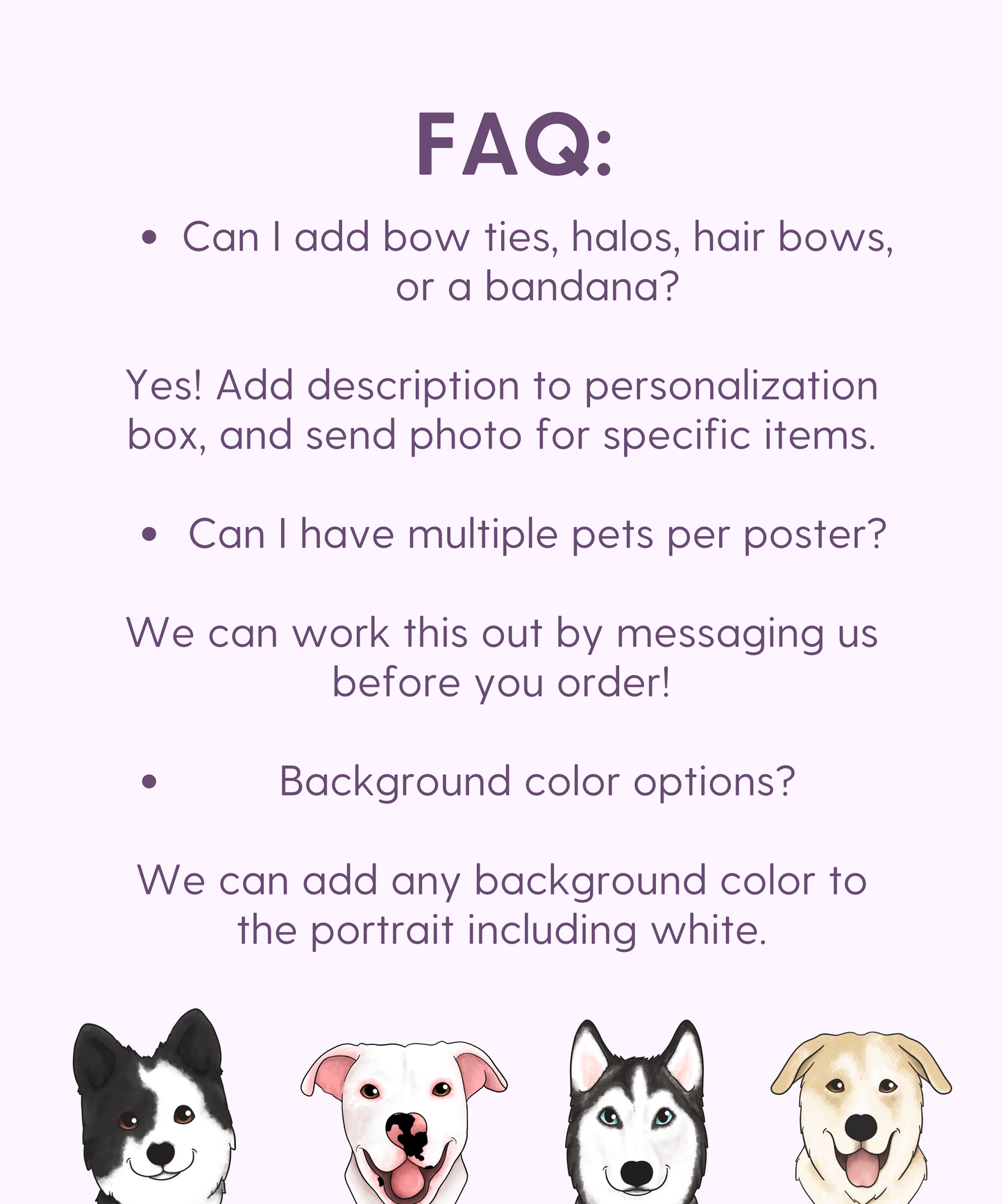 Pet Portrait on Poster