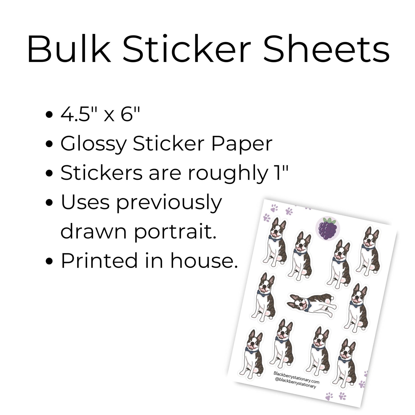 STICKER SHEETS - (Pre-Made Design)