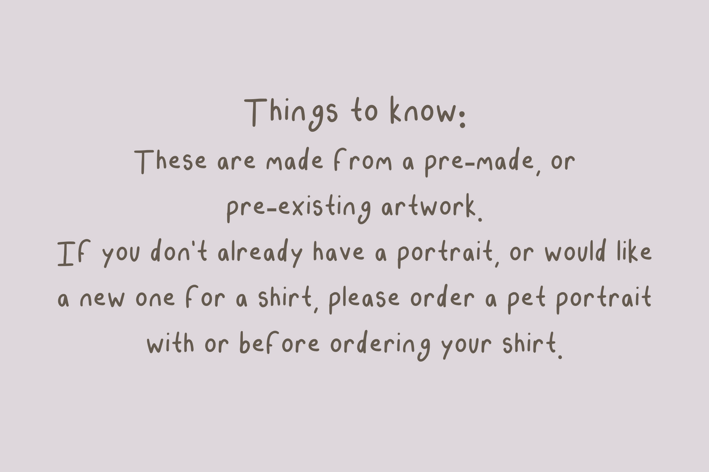 (Pre-Drawn Portrait) Tees, Front & Back