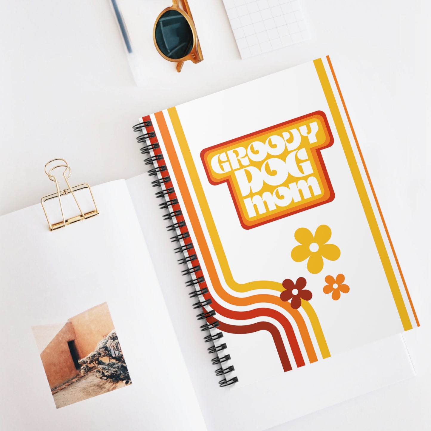 Groovy Dog Mom Notebook