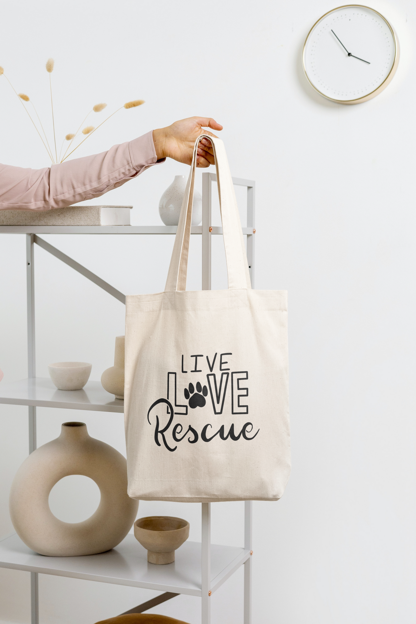 Live Love Rescue Tote Bag