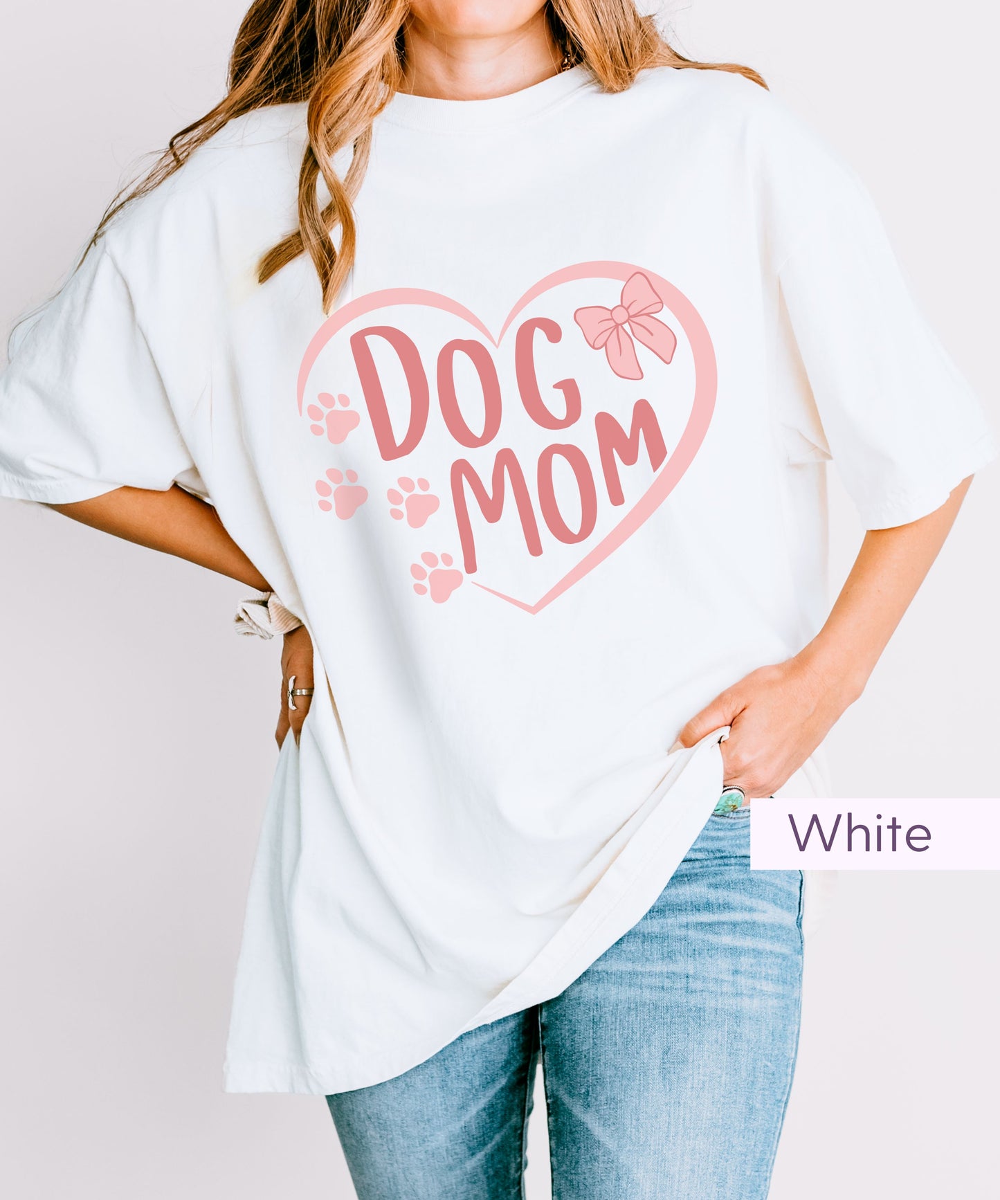 Coquette Dog Mom Shirt with Heart