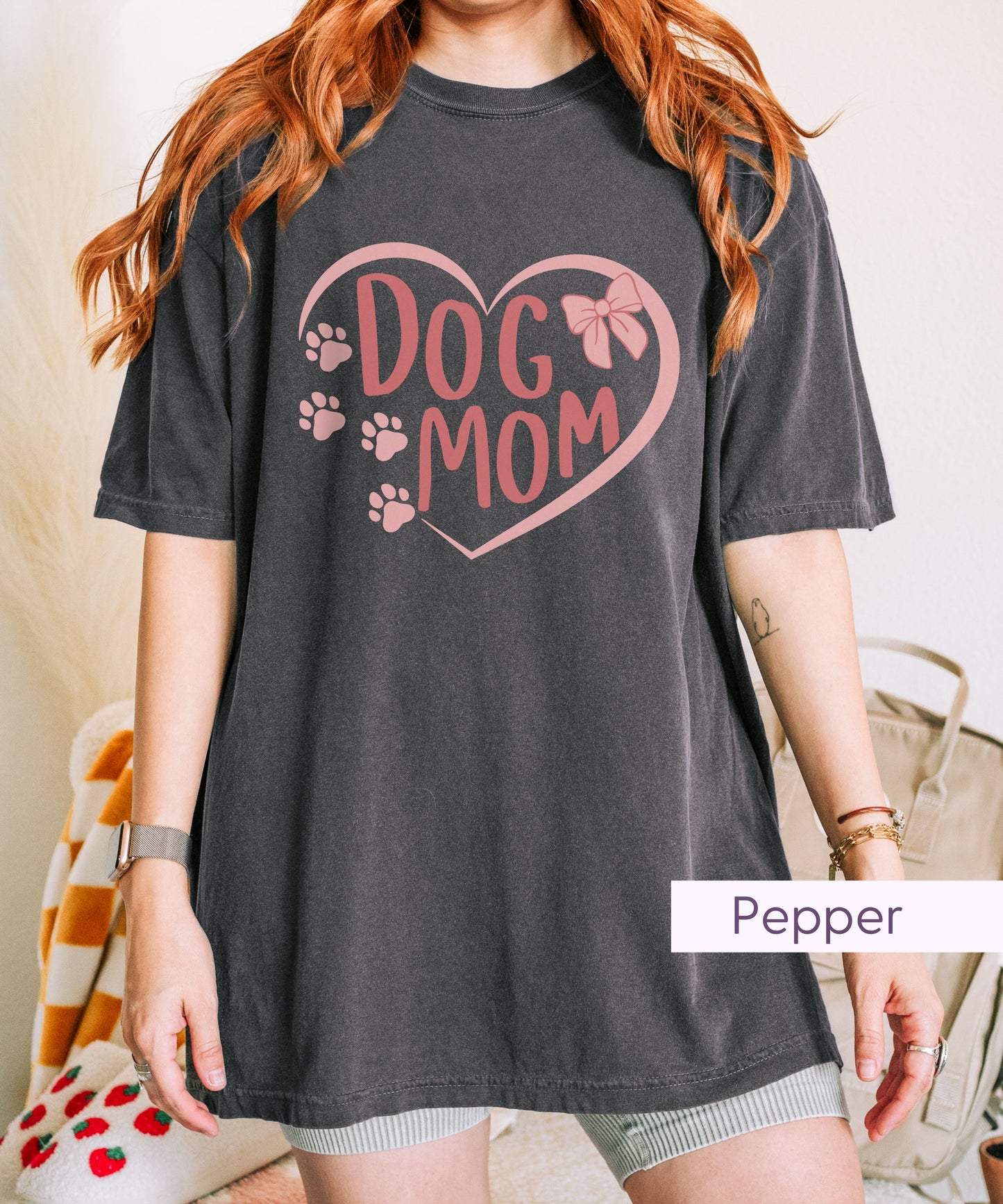 Coquette Dog Mom Shirt with Heart