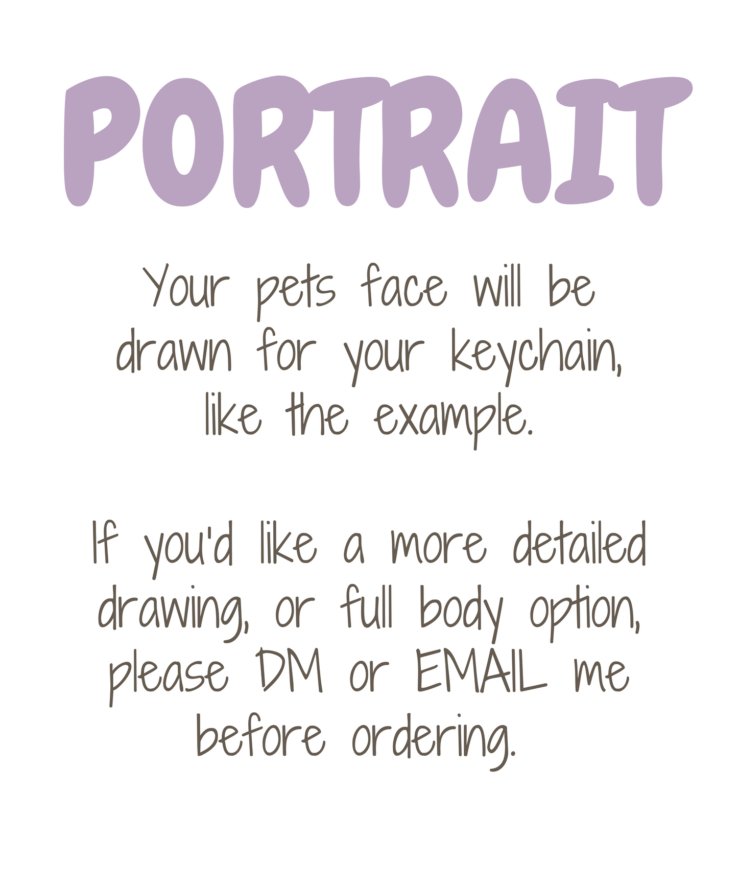 New Portrait Keychain