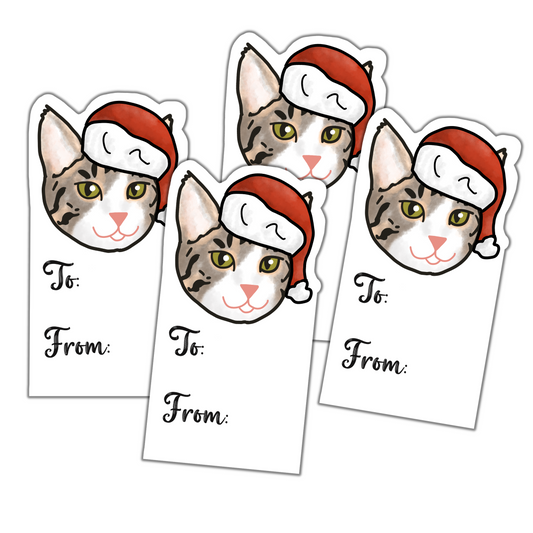 Christmas Gift Tags - (Face Only)