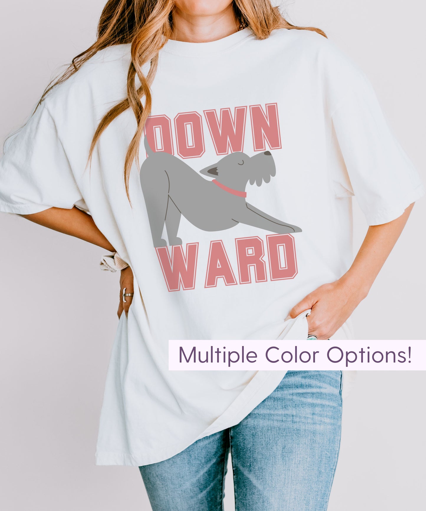 Cute Downward Dog Yoga T-Shirt