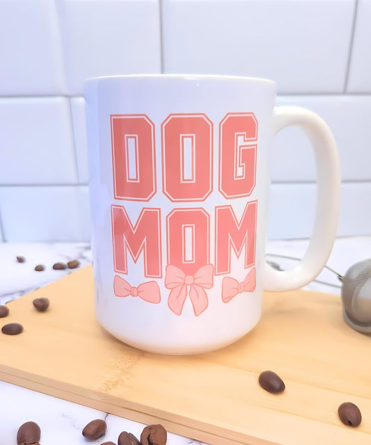 Pink Dog Mom Coffee Mug