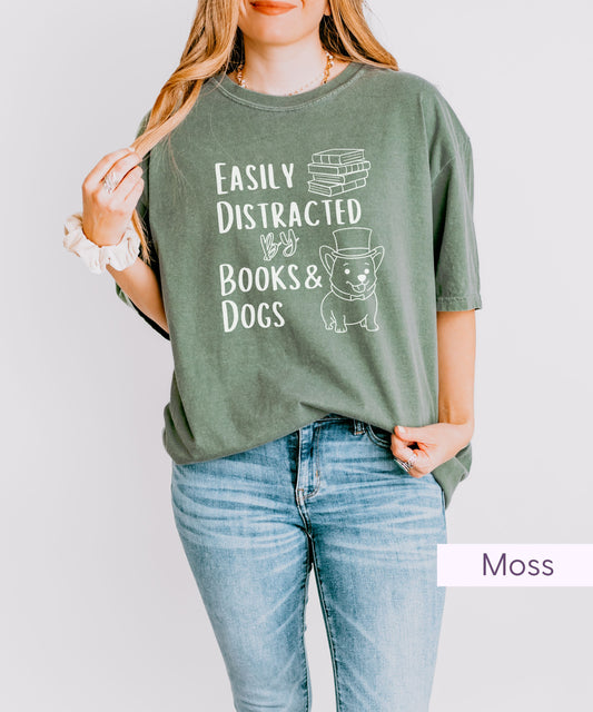Funny Dog and Book Lovers TShirt for Dog Moms