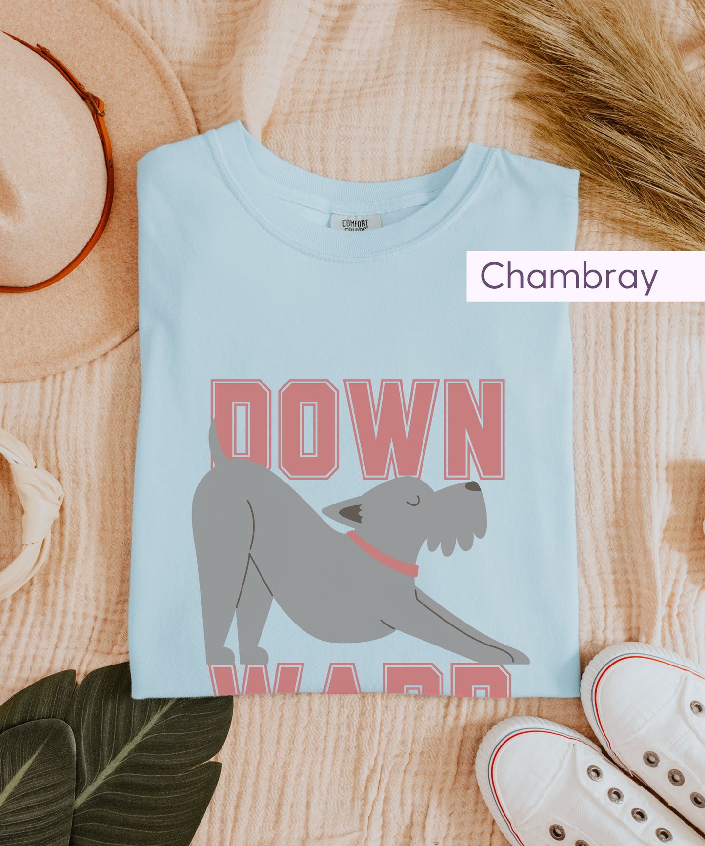 Cute Downward Dog Yoga T-Shirt