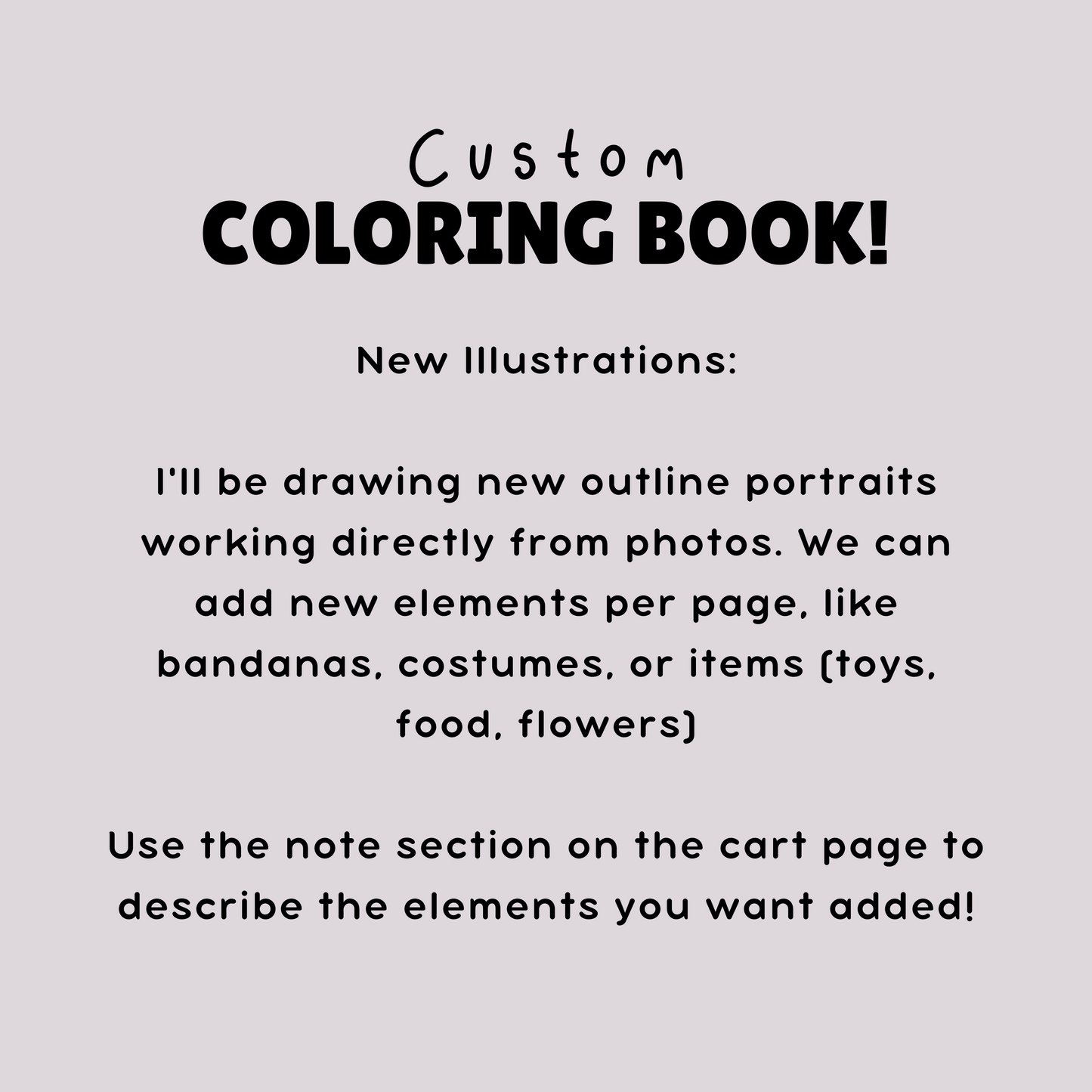 Custom Coloring Book - DIGITAL