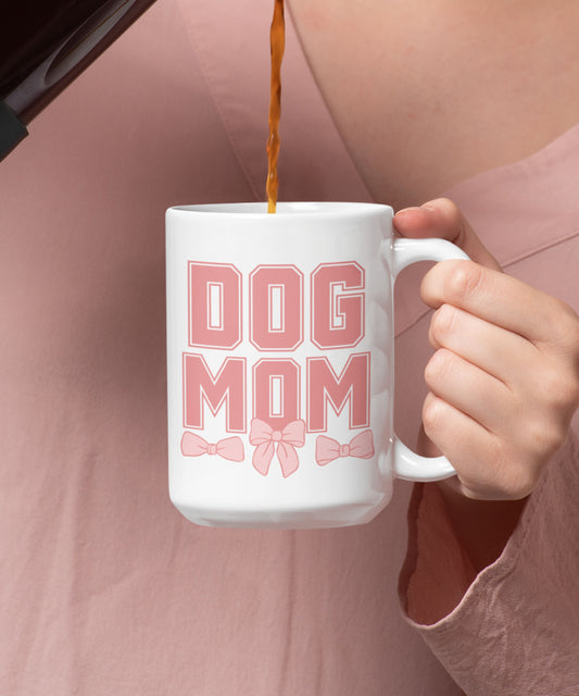 Pink Dog Mom Coffee Mug