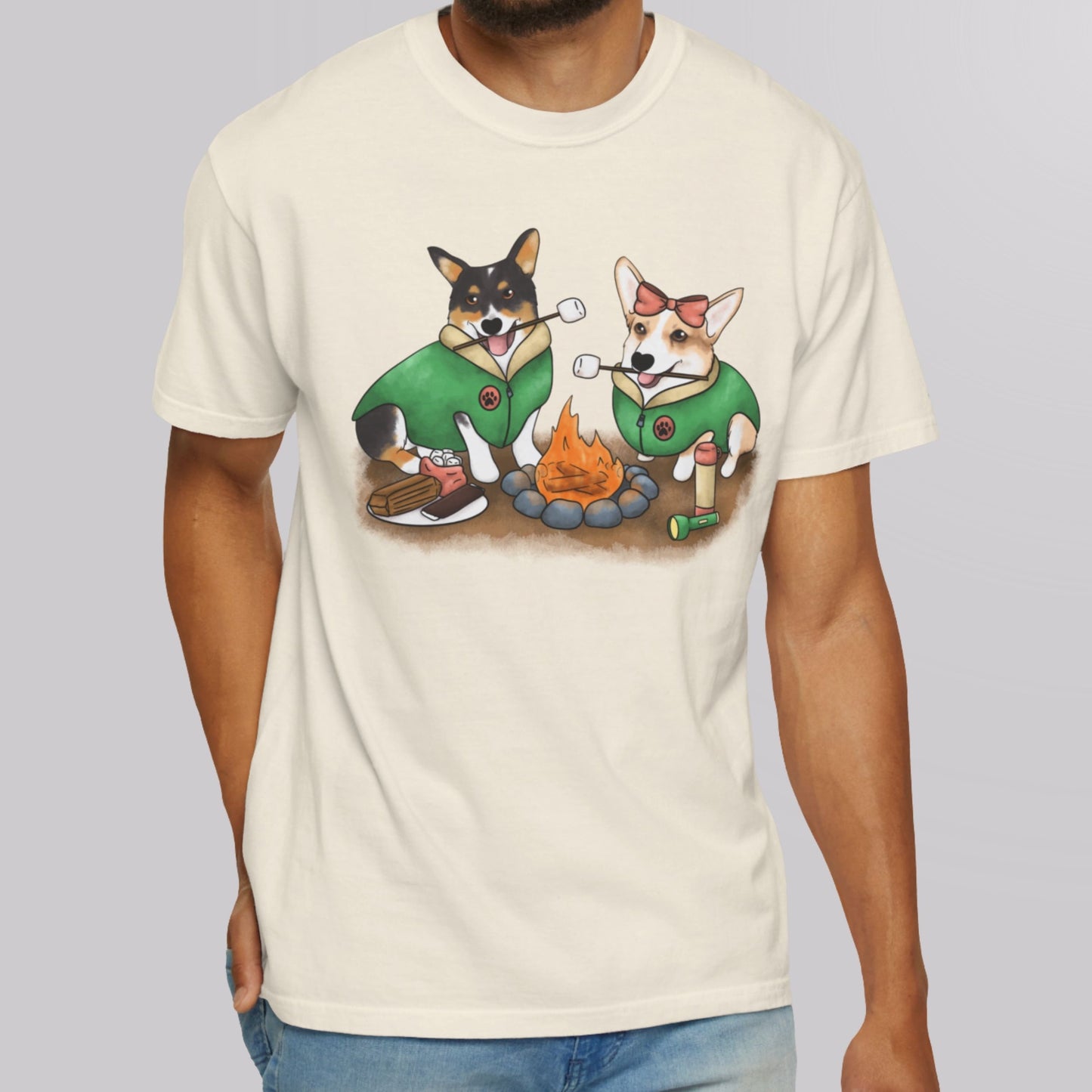 Camping Corgis Shirt for Dog Lovers