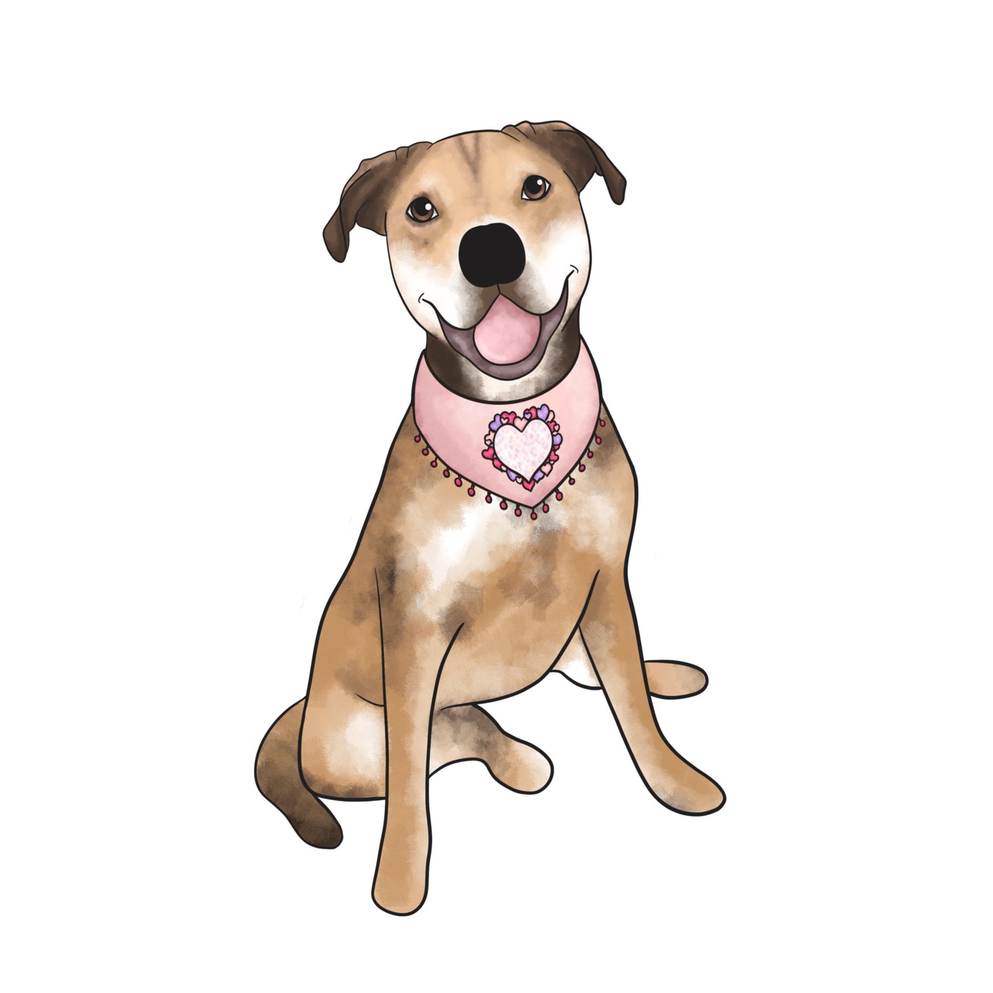 What's Pups! Bandana Portrait