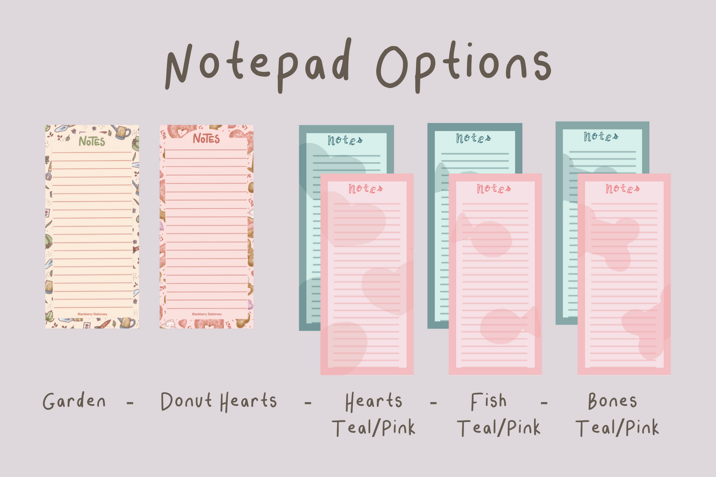 NOTEPADS - (From Pre-Drawn Design)