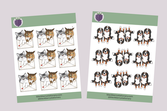 STICKER SHEETS - (From Pre-Made Design)