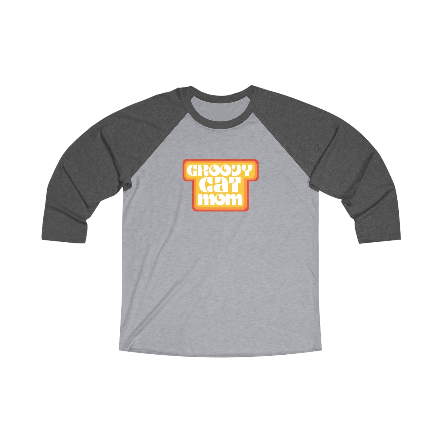 Groovy Cat Mom Raglan Tee