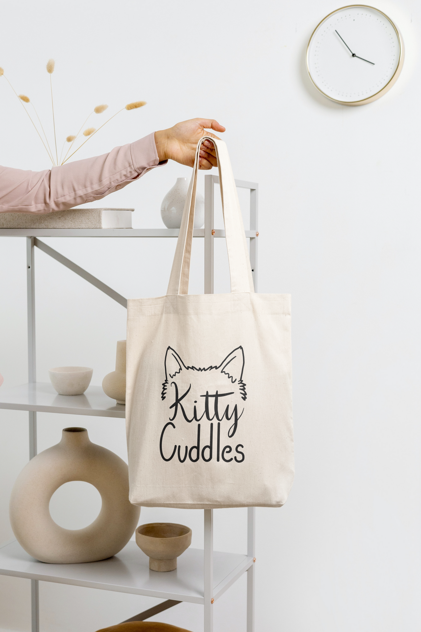 Kitty Cuddles Tote Bag